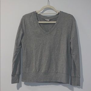 Grey V-neck Sweater